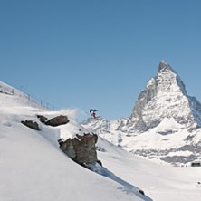 Fet klippa under Gornergrat. Foto: Hans Sellberg. &Aring;kare: Christian Fickler.