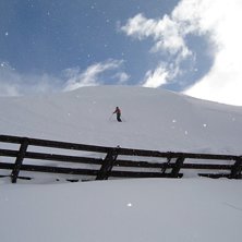 Ett h&auml;rligt dropp och sedan grymt &aring;k ner till da. Foto: Andreas Mattson. &Aring;kare: Martin Koitrand.