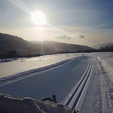 Nydelig l&oslash;rdag 
Nydelige forhold i dag! 
1 grad,.