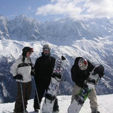 I Brevent. Foto: Viktoria. &Aring;kare: Anne, Felix , Jag.