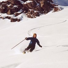 Nedanf&ouml;r Cime De Caron, Val Thorens.. Foto: Per Englund. &Aring;kare: Daniel Larsson.