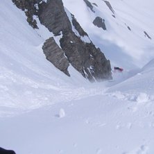 Viktor br&auml;nner ner i r&auml;nnan. Foto: Daniel Olsson. &Aring;kare: Apel.