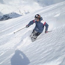 underbar puder dag efter sn&ouml;ov&auml;der. Foto: Tobbe Boberg. &Aring;kare: Simon Nilsson.