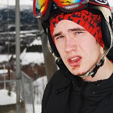 Vurpade lite och slog s&ouml;nder munnen och hakan.. Foto: Andreas K&auml;llstr&ouml;m. &Aring;kare: Linus Nystr&ouml;m.