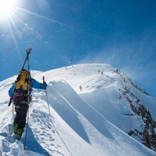 Toppkammen p&aring; Mont Blanc. Foto: Erik Fr&ouml;jdh.