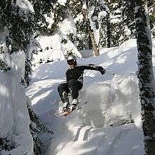 Kudd&aring;kning i 170 cm djup sn&ouml; &auml;r r&auml;tt sk&ouml;nt! F. Foto: Jonas Emilsson. &Aring;kare: Bosse Vik.
