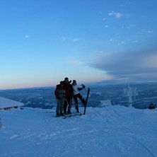 H&ouml;gsta toppen i trysils lift system. Detta var de. Foto: Philip Andersson. &Aring;kare: Resterande familjemedlemmar.