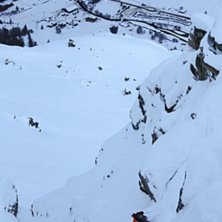 Down to Apreski in Val d&amp;#039;isere. Foto: Tobias. &Aring;kare: christoffer Backman.