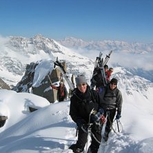 2. dag p&aring; randon&eacute;e i Gran Paradiso, p&aring; den ande. Foto: S&oslash;ren. &Aring;kare: Gruppe bild.