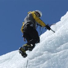 Kl&auml;ttrar lite soft glaci&auml;ris.. Foto: Johan Gustafsson. &Aring;kare: Anders Narling.