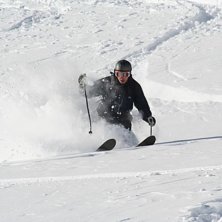 Sn&ouml;, sol och ett par Extrem p&aring; f&ouml;tterna!. Foto: Anna Nyberg. &Aring;kare: Anders Nyberg.
