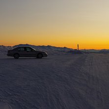 Solnedg&aring;ng uppe p&aring; Flatruet (Sveriges h&ouml;gst bel. Foto: Jag.