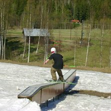 Var uppe i backen och k&ouml;rde rails efter dom hade . Foto: Markus Krantz. &Aring;kare: Alexander Johansson.