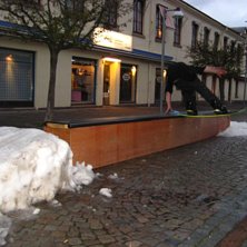 Fucking &Aring;m&aring;l railjam. Foto: Lukas Hallqvist. &Aring;kare: Jens Almskog.