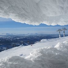 Bilden tagen fr&aring;n restaurangen uppe vid kabinen.. Foto: Thomas Johansson.