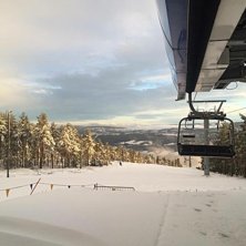 10 cm nysn&oslash; og flotte forhold
Vi har f&aring;tt 10 cm .