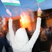 Jamtland, jamtland, jamt och st&auml;ndut!. Foto: Bj&ouml;rn G&ouml;testrand.