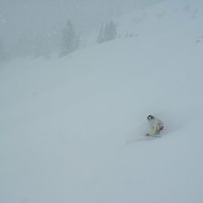 Det kom lite sn&ouml;.... Foto: Erik Lindholm. &Aring;kare: Linda Persson.