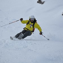 Bilden som Pelle vinner 3,e pris i &Aring;ka Skidors om. Foto: Per Jansson. &Aring;kare: Johan Fahlgren.