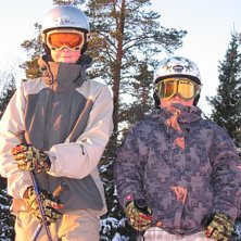 jag och patte i k&aring;bdalis. Foto: Pappa. &Aring;kare: Jag och Patte.