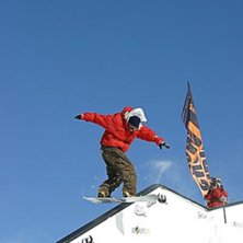 Photo toke for the snowboard&amp;#039;s mondial 20. Foto: Boardslide backside. &Aring;kare: Morgan Lefaucheur.