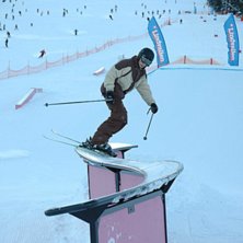 En av de rails som fanns i Gustavsbacken, Lindvall. Foto: Svante Petersson. &Aring;kare: Daniel Petersson.