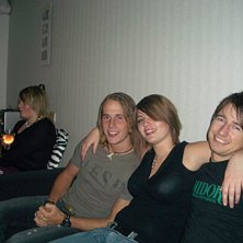 Party; jag till h&ouml;ger och kompisen martin. Foto: vet ej, f&ouml;r full f&ouml;r &aring; minnas.