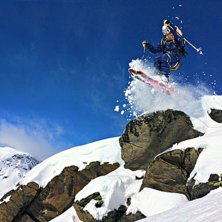 Ett drop p&aring; baksidan av mont du vallon, i Val tho. Foto: alfred bols&ouml;y. &Aring;kare: ludwig kolmberger.