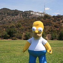 Homer in Hollywood!. Foto: Fred. &Aring;kare: Homer.