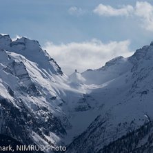 Bild tagen mot Italien ovanf&ouml;r Fiesch.