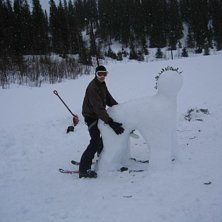 The ski guide. Foto: JA A. &Aring;kare: NO BODY:p.
