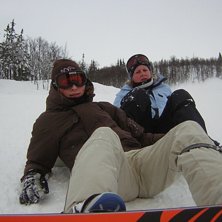 Pissigt v&auml;der o bakis i backen! Men kul hade vi... Foto: Caroline &Ouml;rmg&aring;rd. &Aring;kare: Tove och Karin.