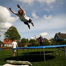 K&ouml;rde studsmattesession en dag. Det var galet och. Foto: Joakim Croy. &Aring;kare: Gustav Larsson aight?.