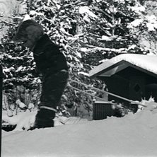 Det ska b&ouml;rjas i tid.
Jag p&aring; sn&ouml;h&ouml;gen hemma p. Foto: Dick Ekman. &Aring;kare: Martin Ekman.