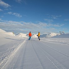 Roniheisen og deler av SkiStar Snow Park blue &aring;pn.