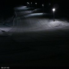 Da e vi straks klar
Nydelig m&aring;neskinn p&aring; morgene.