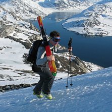 Varmerekord i Gr&oslash;nland. + 11 og ingen vind midt i. Foto: Christian Helweg. &Aring;kare: Jesper Labansen.
