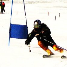 en bild p&aring; mig fr&aring;n ett gammalt tr&auml;nningsl&auml;ger. Foto: Thomas Nordin. &Aring;kare: Martina Nordin.