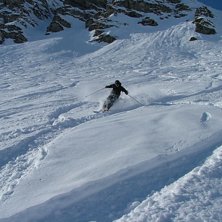 Go repa mellan Franska och Schweiziska 
delen.. Foto: Johan Lingefj&auml;rd. &Aring;kare: Johan B&ouml;rjesson.