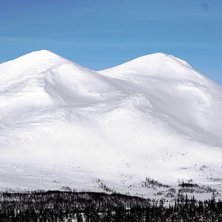 Kl&ouml;verfj&auml;llet tagen fr&aring;n helikopter. Foto: Michael Gustafsson.