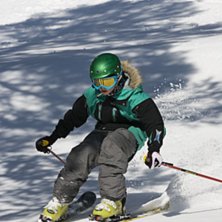 Skiing BC in the soft snow. Foto: Olav Haugal&oslash;kken. &Aring;kare: Kristian Vollen.