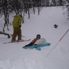 Jag i mitten och Fabian &aring;t h&ouml;ger (rall&amp;#039;. Foto: Simon Berggren. &Aring;kare: Magnus Berggren.