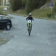 jag p&aring; bakhjulet:). Foto: Fredde. &Aring;kare: Jag, sj&auml;lv!.