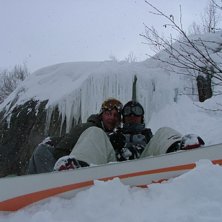 Puder i skogen. Foto: Martin Jern. &Aring;kare: Patrik &amp;amp; Rikard.