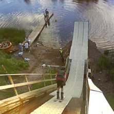 Erik p&aring; v&auml;g ner i rampen...han ska hoppa!. Foto: Daniel Roos. &Aring;kare: Erik Pousette.