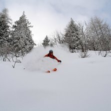 Fin dag efter &aring;rets f&ouml;rsta sn&ouml;fall.. Foto: David H&auml;gg. &Aring;kare: Anders Norge.