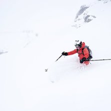 Puder i pisten... Foto: Hedda Berander. &Aring;kare: Angelika Andersson.