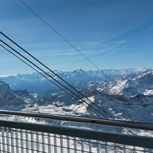 from the top of Plateau Rosa.