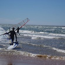 S&aring;g att dom vindsurfade, tog en bild. tja. Foto: andrea lundqvist. &Aring;kare: ingen aning.