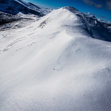 Helinord guide Tyler Curtis laying some nice track. Foto: Evelina R&ouml;nnb&auml;ck.